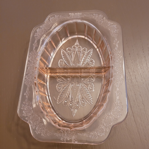 Jeannette Glass Other - Jeannette Glass Company Pink  Divided Dish